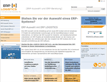 Tablet Screenshot of erp-logistics.com